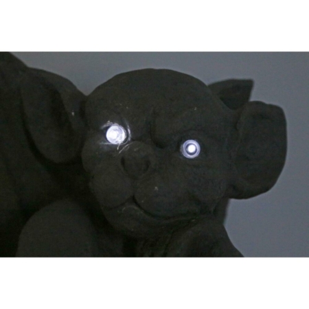 Gargoyle mit Solar. Maße ca. 31x29x50cm – Bild 3